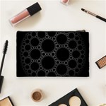 Plane Circle Round Black Hole Space Cosmetic Bag (Medium)  Back