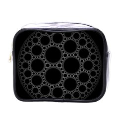 Plane Circle Round Black Hole Space Mini Toiletries Bags by Mariart