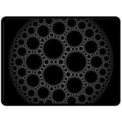 Plane Circle Round Black Hole Space Fleece Blanket (large)  by Mariart