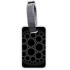 Plane Circle Round Black Hole Space Luggage Tags (one Side)  by Mariart