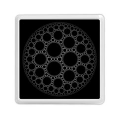 Plane Circle Round Black Hole Space Memory Card Reader (square) 