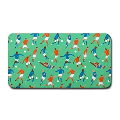 Players Football Playing Sports Dribbling Kicking Goalkeepers Medium Bar Mats by Mariart