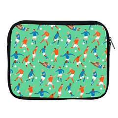 Players Football Playing Sports Dribbling Kicking Goalkeepers Apple Ipad 2/3/4 Zipper Cases by Mariart