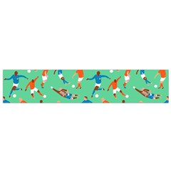 Players Football Playing Sports Dribbling Kicking Goalkeepers Flano Scarf (small) by Mariart