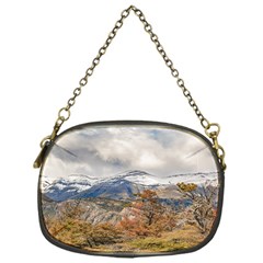 Forest And Snowy Mountains, Patagonia, Argentina Chain Purses (one Side)  by dflcprints