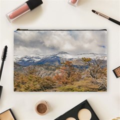 Forest And Snowy Mountains, Patagonia, Argentina Cosmetic Bag (large)  by dflcprints