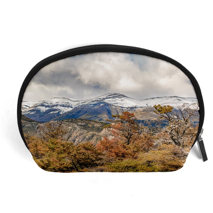 Forest And Snowy Mountains, Patagonia, Argentina Accessory Pouches (Large) 