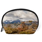 Forest And Snowy Mountains, Patagonia, Argentina Accessory Pouches (Large)  Back