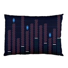 Plaid Line Circle Polka Green Red Blue Pillow Case