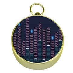 Plaid Line Circle Polka Green Red Blue Gold Compasses by Mariart