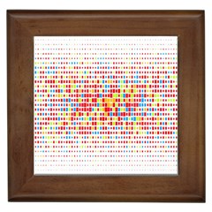 Random Sized Cube Multiple Plaid Color Rainbow Framed Tiles by Mariart