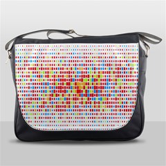 Random Sized Cube Multiple Plaid Color Rainbow Messenger Bags by Mariart