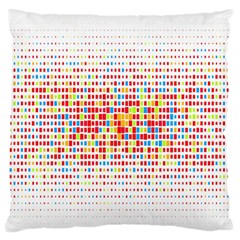 Random Sized Cube Multiple Plaid Color Rainbow Standard Flano Cushion Case (two Sides)