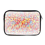 Random Sized Cube Multiple Plaid Color Rainbow Apple MacBook Pro 17  Zipper Case Front