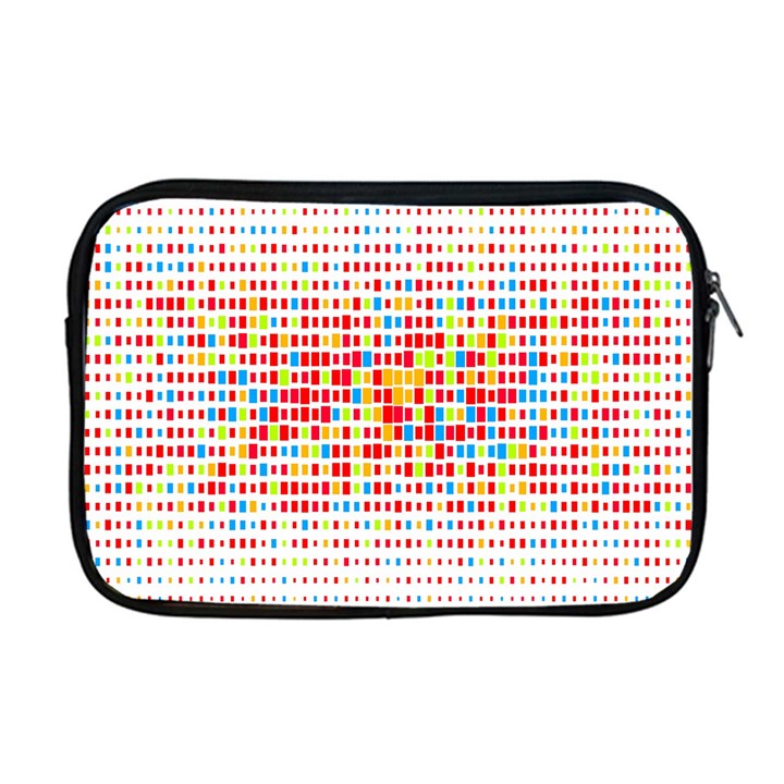 Random Sized Cube Multiple Plaid Color Rainbow Apple MacBook Pro 17  Zipper Case