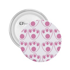 Rabbit Feet Paw Pink Foot Animals 2.25  Buttons