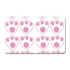 Rabbit Feet Paw Pink Foot Animals Magnet (Rectangular)