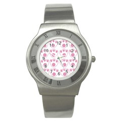 Rabbit Feet Paw Pink Foot Animals Stainless Steel Watch