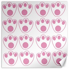 Rabbit Feet Paw Pink Foot Animals Canvas 20  X 20  