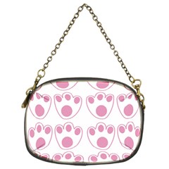 Rabbit Feet Paw Pink Foot Animals Chain Purses (two Sides)  by Mariart