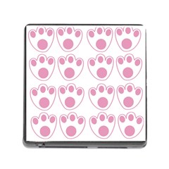 Rabbit Feet Paw Pink Foot Animals Memory Card Reader (Square)