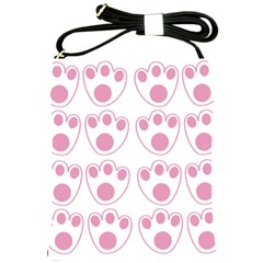 Rabbit Feet Paw Pink Foot Animals Shoulder Sling Bags