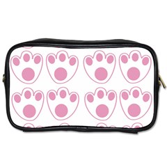 Rabbit Feet Paw Pink Foot Animals Toiletries Bags by Mariart