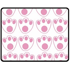 Rabbit Feet Paw Pink Foot Animals Fleece Blanket (Medium) 