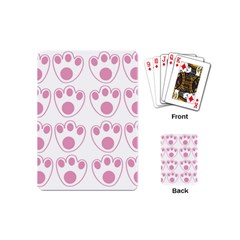 Rabbit Feet Paw Pink Foot Animals Playing Cards (Mini) 