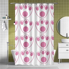 Rabbit Feet Paw Pink Foot Animals Shower Curtain 48  X 72  (small)  by Mariart