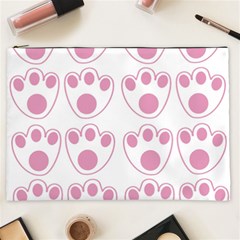 Rabbit Feet Paw Pink Foot Animals Cosmetic Bag (XXL) 