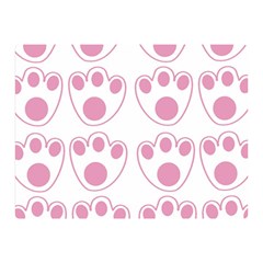 Rabbit Feet Paw Pink Foot Animals Double Sided Flano Blanket (mini)  by Mariart