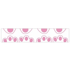 Rabbit Feet Paw Pink Foot Animals Flano Scarf (Small)