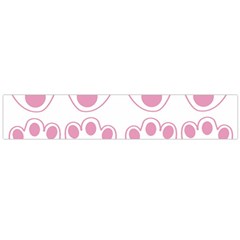 Rabbit Feet Paw Pink Foot Animals Flano Scarf (Large)