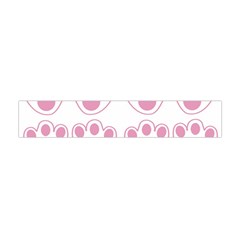 Rabbit Feet Paw Pink Foot Animals Flano Scarf (mini)