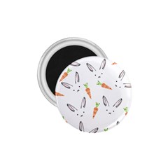 Rabbit Carrot Pattern Weft Step Face 1 75  Magnets