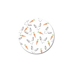 Rabbit Carrot Pattern Weft Step Face Golf Ball Marker (10 Pack)