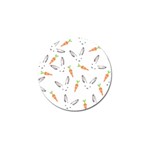 Rabbit Carrot Pattern Weft Step Face Golf Ball Marker (10 pack) Front