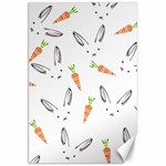 Rabbit Carrot Pattern Weft Step Face Canvas 20  x 30   19.62 x28.9  Canvas - 1