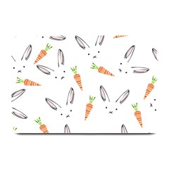 Rabbit Carrot Pattern Weft Step Face Plate Mats