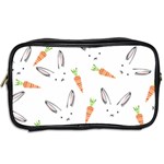 Rabbit Carrot Pattern Weft Step Face Toiletries Bags 2-Side Back