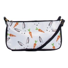 Rabbit Carrot Pattern Weft Step Face Shoulder Clutch Bags by Mariart