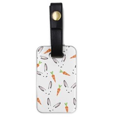 Rabbit Carrot Pattern Weft Step Face Luggage Tags (one Side) 