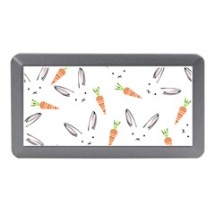 Rabbit Carrot Pattern Weft Step Face Memory Card Reader (mini) by Mariart