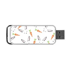 Rabbit Carrot Pattern Weft Step Face Portable Usb Flash (two Sides)