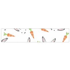 Rabbit Carrot Pattern Weft Step Face Flano Scarf (small) by Mariart