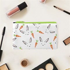 Rabbit Carrot Pattern Weft Step Face Cosmetic Bag (xs) by Mariart