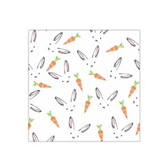 Rabbit Carrot Pattern Weft Step Face Satin Bandana Scarf by Mariart