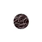 River System Line Brown White Wave Chevron 1  Mini Magnets Front