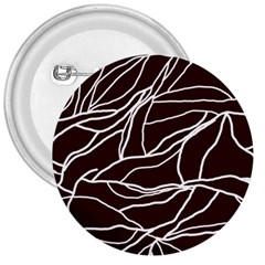 River System Line Brown White Wave Chevron 3  Buttons by Mariart